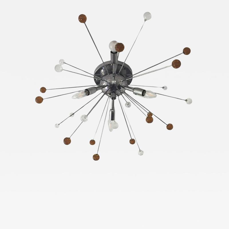  SimoEng Murano Glass Flush Mount Sputnik