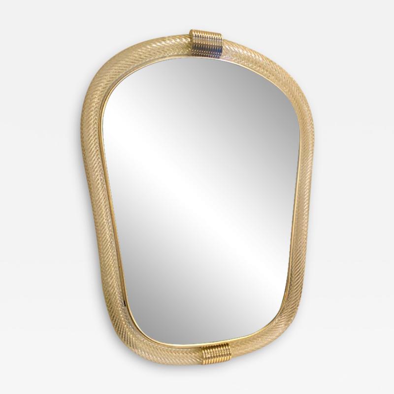 SimoEng Torciglione Murano Glass Style Wall Mirror in Barovier Style