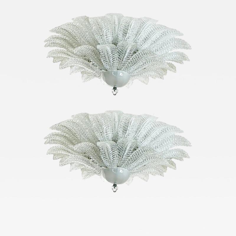  SimoEng Venetian Murano Glass Flush Mounts from Simoeng Set of 2