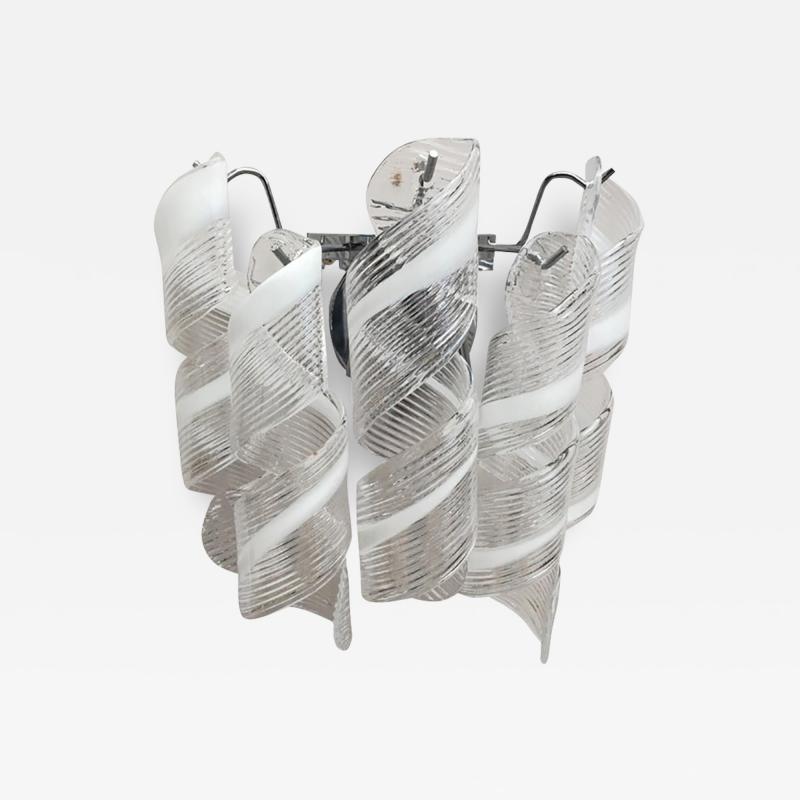  SimoEng Wall Sconce Murano Glass Spirale 
