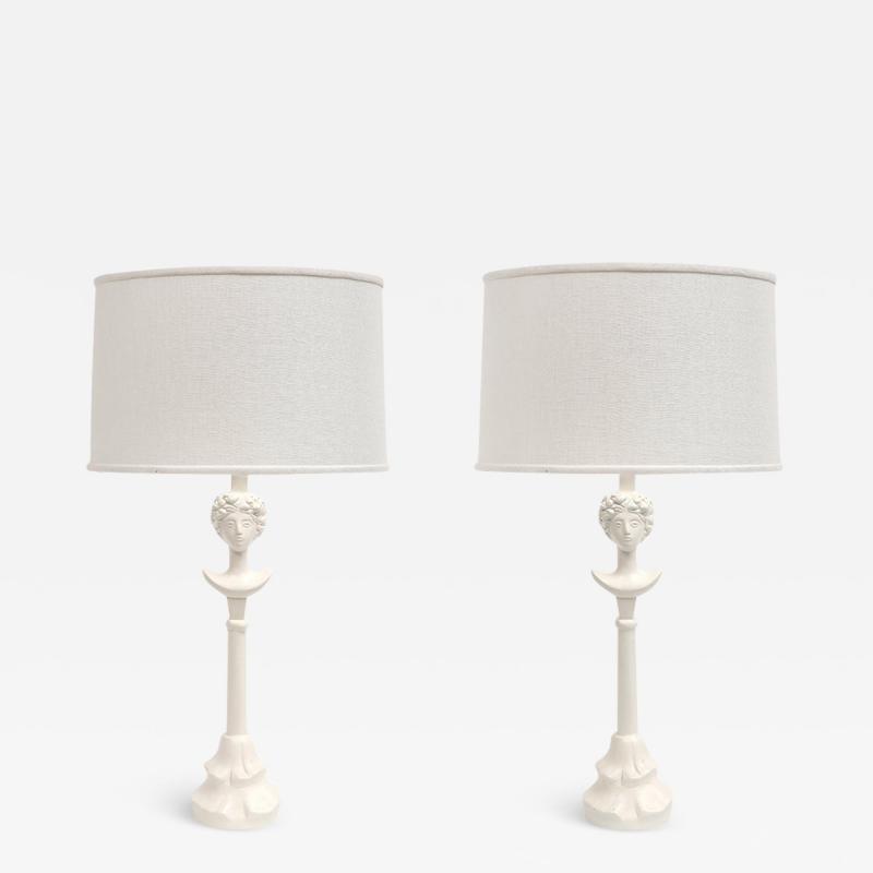  Sirmos Sirmos Colette Table Lamps White Matte Resin After Giacometti