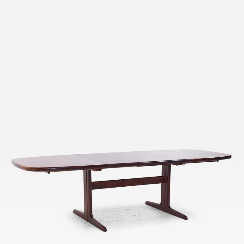  Skovby M belfabrik Skovby Mid Century Danish Rosewood Hidden Leaf Dining Table with 2 Leaves