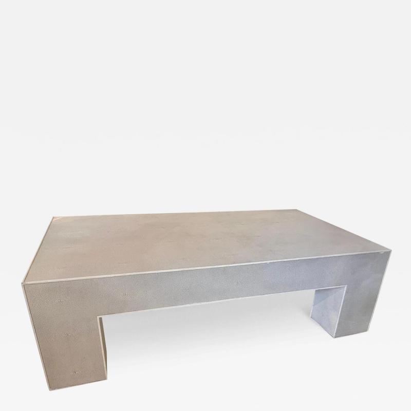  Somerset Bay Modern Somerset Bay White Shagreen Stingray Table