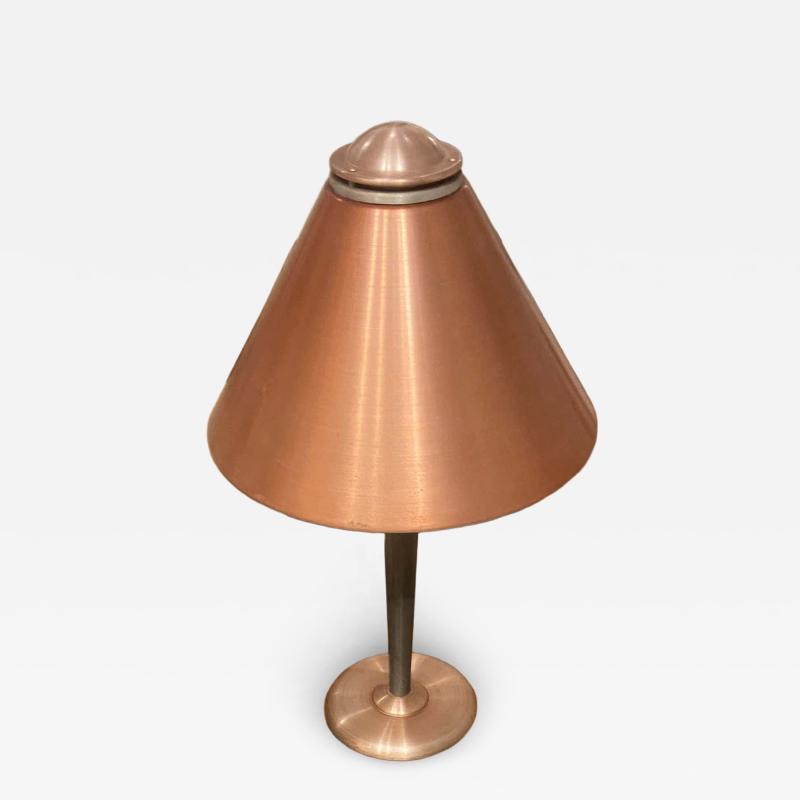  Soundrite Corp Art Deco Machine Age Spun Aluminum Lamp Pink Anodized Soundrite Corp 1930s