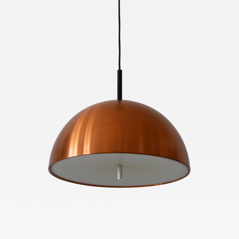  Staff Leuchten Elegant Mid Century Modern Copper Pendant Lamp by Staff Schwarz Germany 1960s