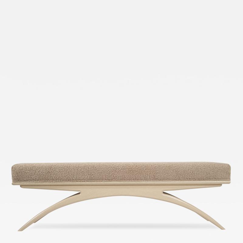  Stamford Modern Convex Bench in White Oak by Stamford Modern