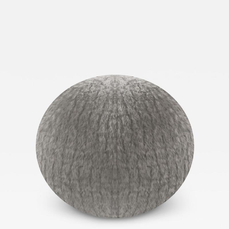  Stamford Modern Orb Accent Pillow in Grey Alpaca by Holly Hunt
