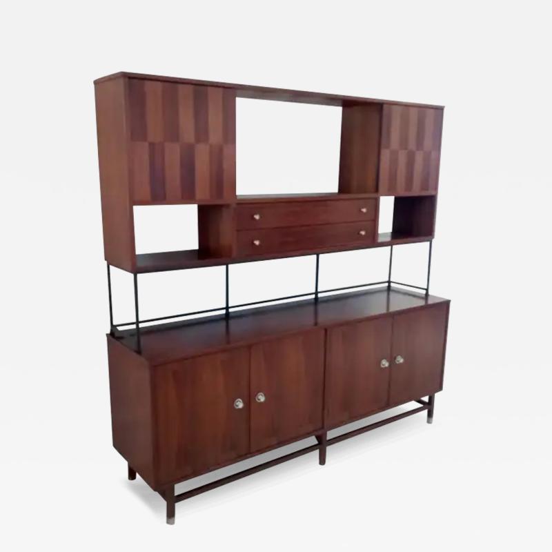  Stanley Furniture True Mid Century Classic Inlaid Rosewood Walnut Credenza Cabinet by Stanley USA
