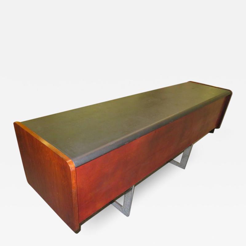  Ste Marie Laurent Fabulous Rosewood and Chrome Credenza by Ste Marie Laurent