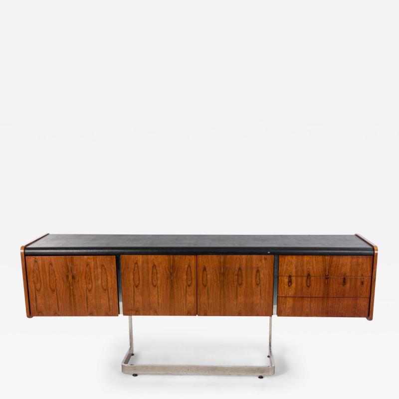  Ste Marie Laurent Ste Marie Laurent Upholstered Rosewood Credenza