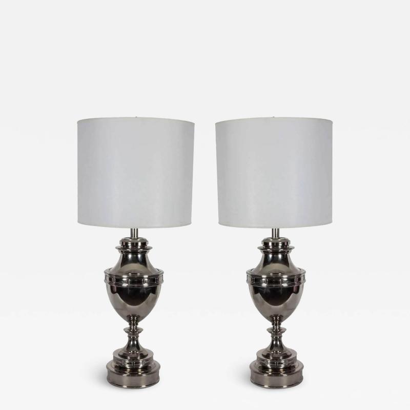  Stiffel Lamp Company Stiffel Polished Nickel Lamps