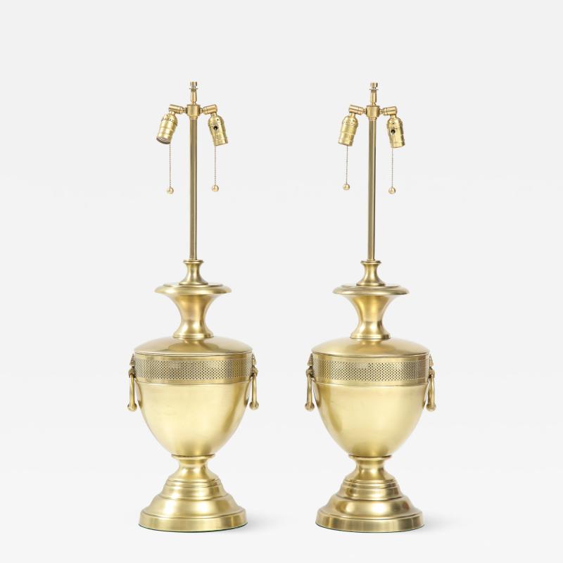  Stiffel Lamp Company Stiffel Satin Brass Lamps