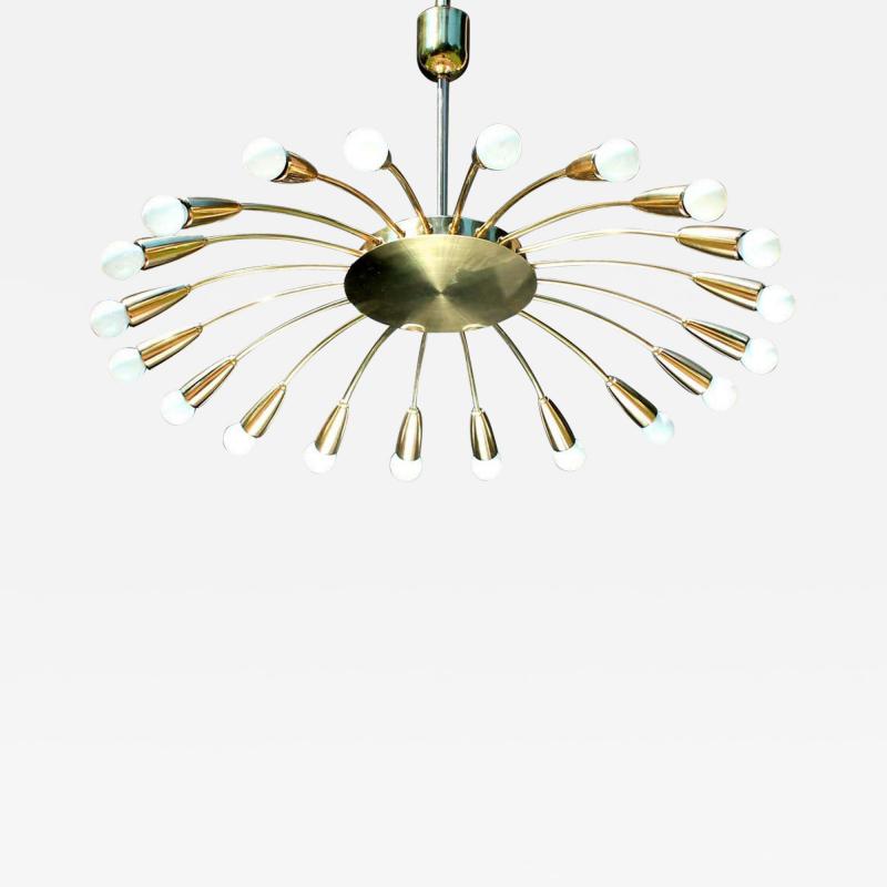  Stilnovo 1 of 2 Stilnovo Spider Lights Chandelier Italy 1950s