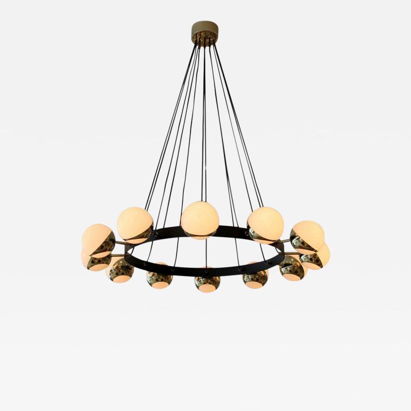  Stilnovo 12 GLOBE STILNOVO STYLE CHANDELIER