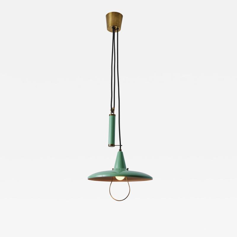  Stilnovo 1950s Counter Weight Pendant Attributed to Gaetano Sciolari for Stilnovo