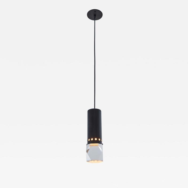  Stilnovo 1960s Stilnovo Faceted Diffuser Pendant Lamp