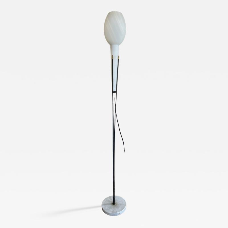  Stilnovo Floor Lamp with Marble Base by Stilnovo 1950s