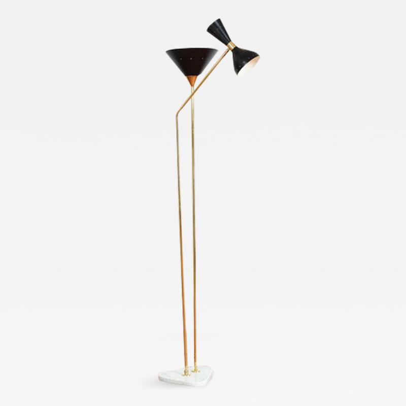  Stilnovo ITALIAN TWO HEAD FLOOR LAMP