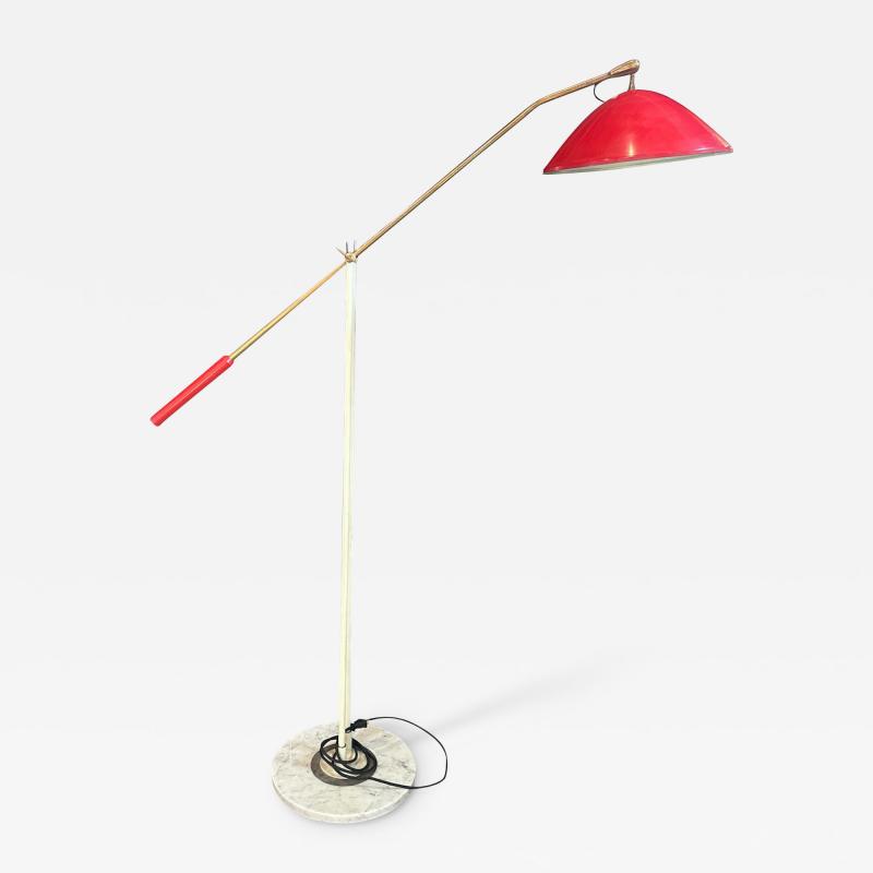  Stilnovo Mid Century Italian Rare Floor Lamp By Stilnovo 1950s