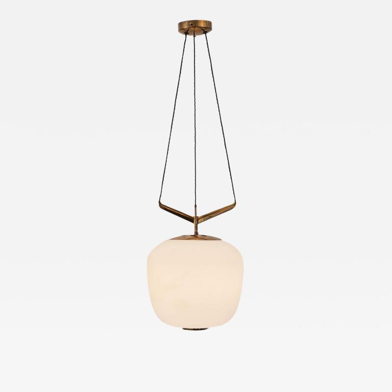  Stilnovo Rare Stilnovo chandelier Italy c1950