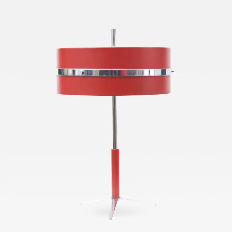  Stilnovo Small Desk Lamp in Red Italy 1955