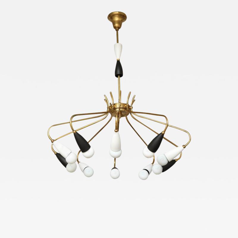  Stilnovo Stilnovo Chandelier Italian made in 1955