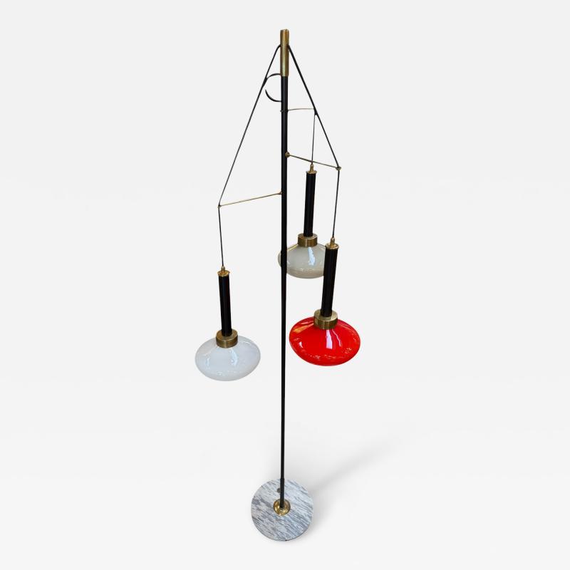  Stilnovo Stilnovo Three Light Italian Floor Lamp