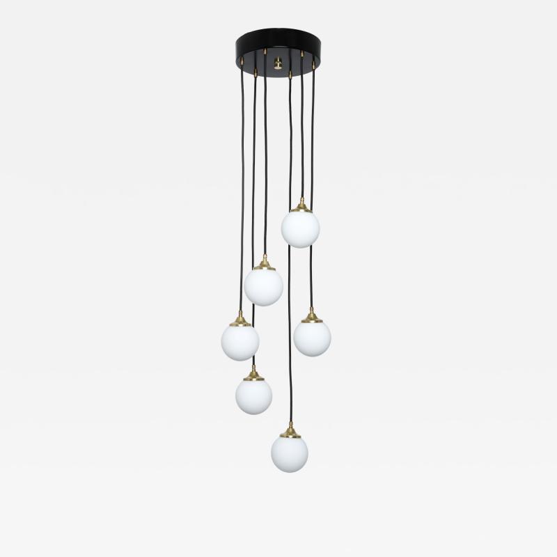  Stilnovo Stilnovo cascading chandelier Iatly circa 1950s