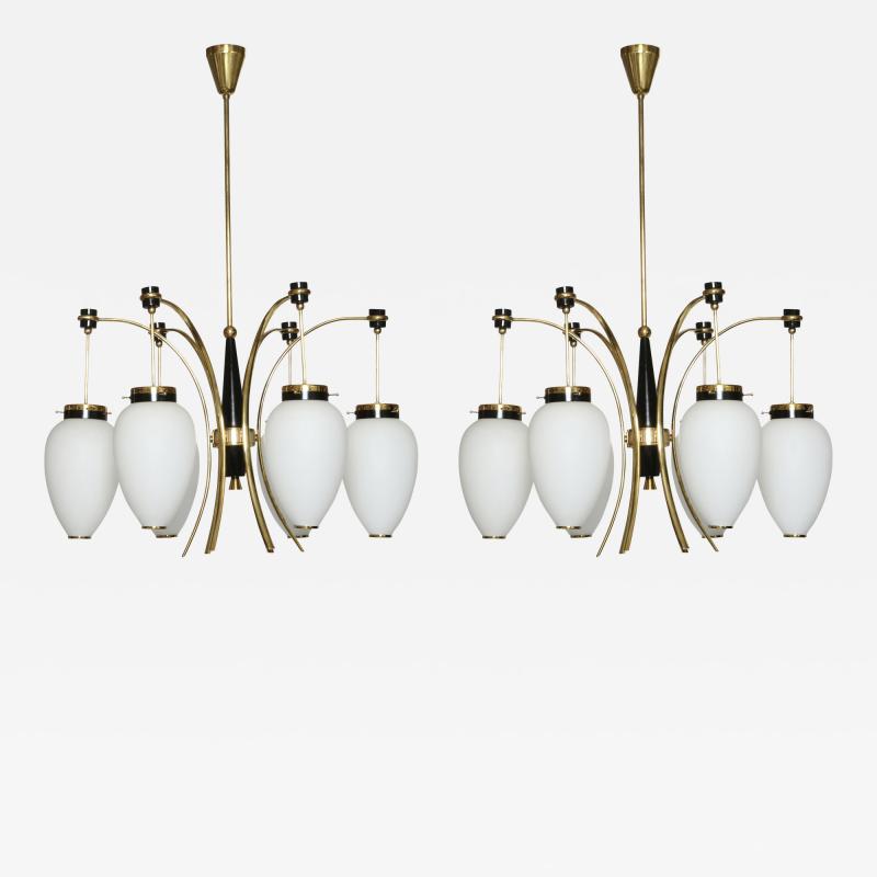  Stilnovo Stilnovo chandelier Italy circa 1960s