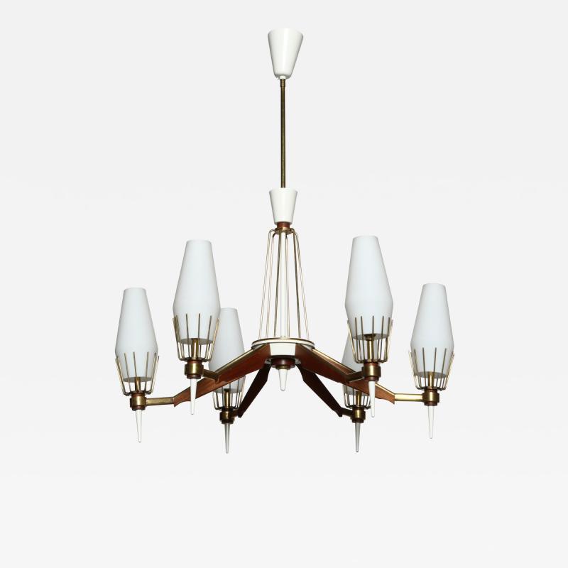  Stilnovo Stilnovo chandelier Italy circa 1960s