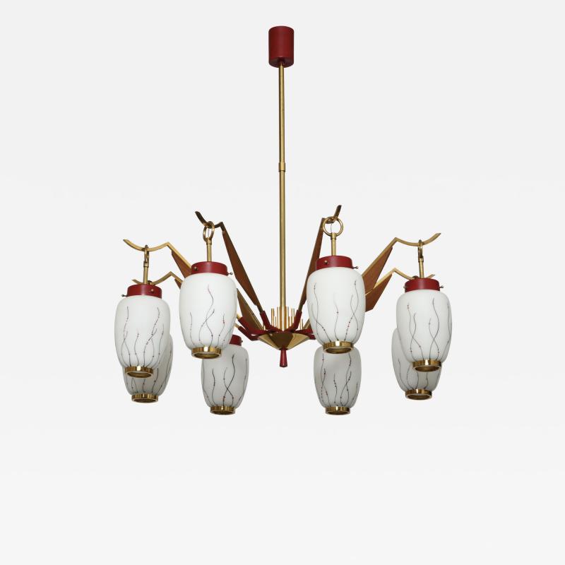  Stilnovo Stilnovo chandelier Italy circa 1960s