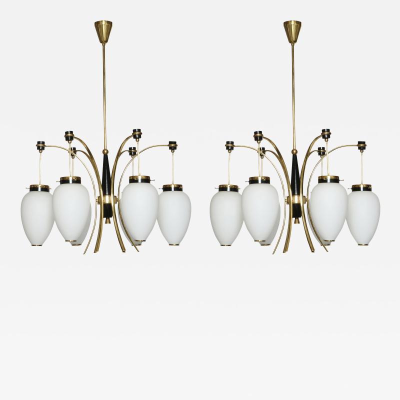  Stilnovo Stilnovo chandelier Italy circa 1960s