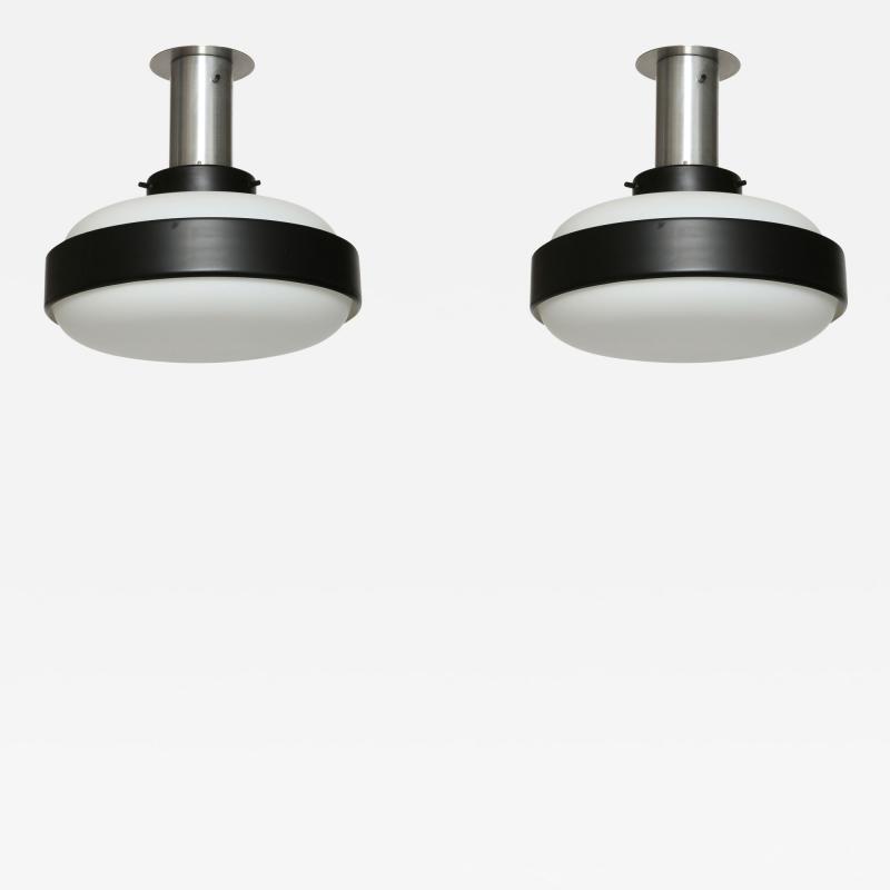  Stilnovo Stilnovo flush mounts ceiling lights a pair