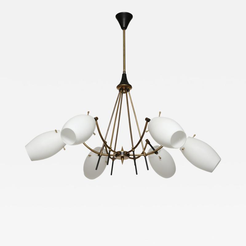  Stilnovo Stilnovo style chandelier