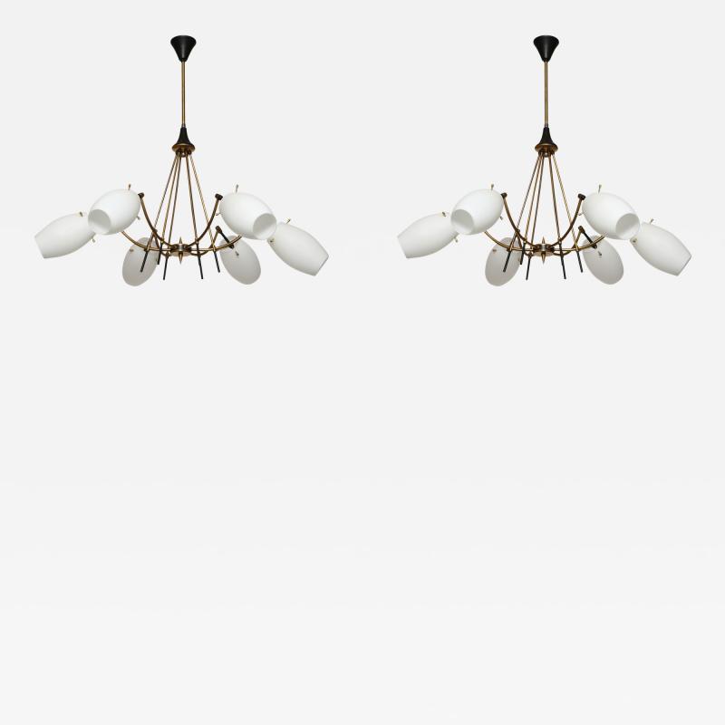  Stilnovo Stilnovo style chandelier