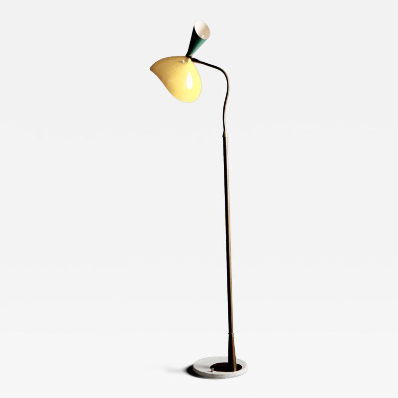  Stilnovo Two tone Stilnovo Floor Lamp Italy 1950s