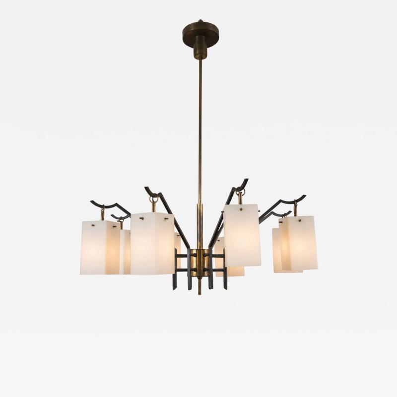  Stilnovo Vintage Stilnovo 8 Light Chandelier