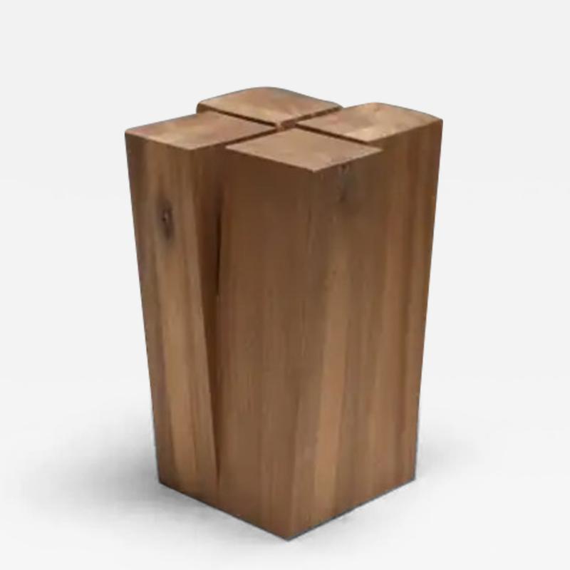  Studio Arno Declercq African Walnut Arno Declercq Four Legs Stool Naturel