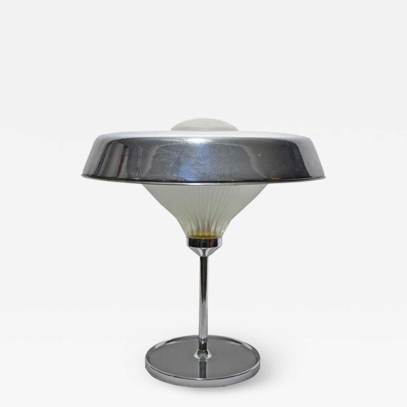  Studio BBPR 1960S CHROME METAL TABLE LAMP BY STUDIO BBPR