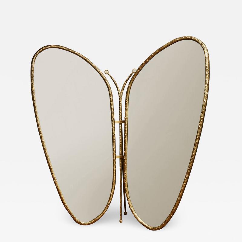  Studio Glustin Butterfly mirror in bronze by Galerie Glustin