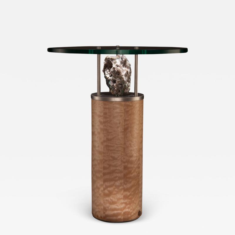  Studio Greytak Studio Greytak Peekaboo Table 6 Quartz Chalcedony Maple and Stainless Steel