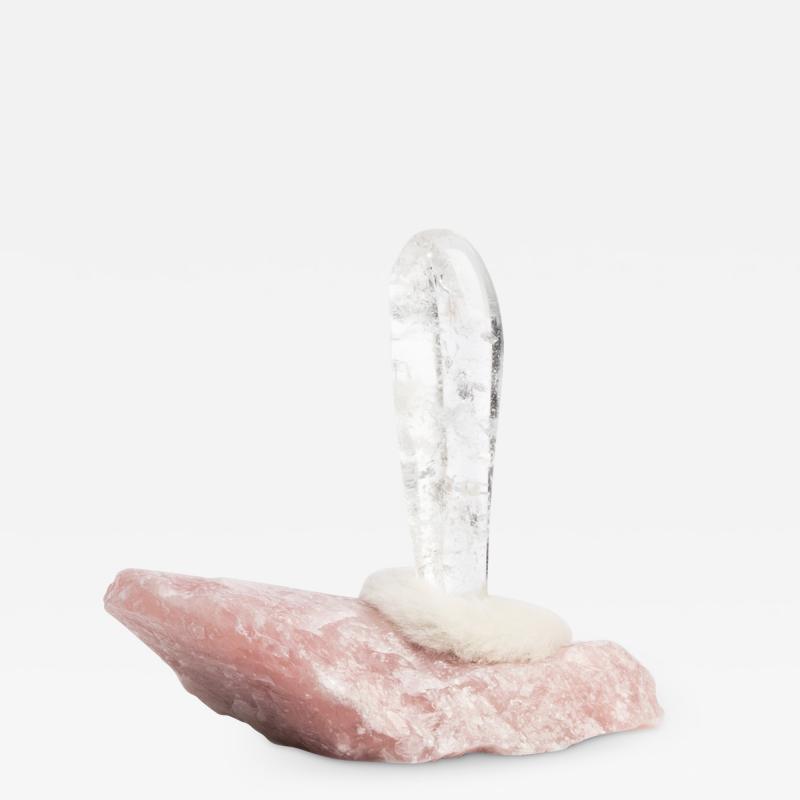  Studio Greytak Studio Greytak Quartz Talisman on Rose Quartz