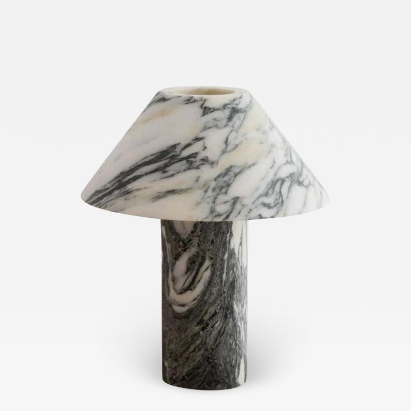  Studio Henry Wilson Pillar Lamp in Arabescato Marble by Henry Wilson