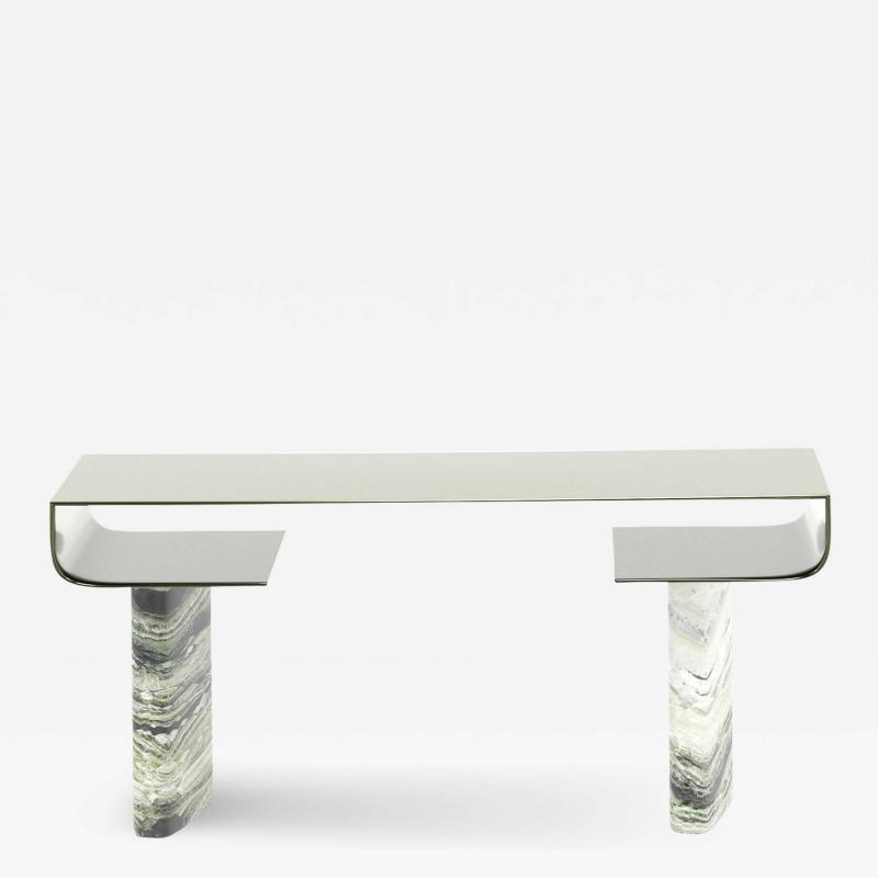  Studio SORS Clasp Desk in green marble