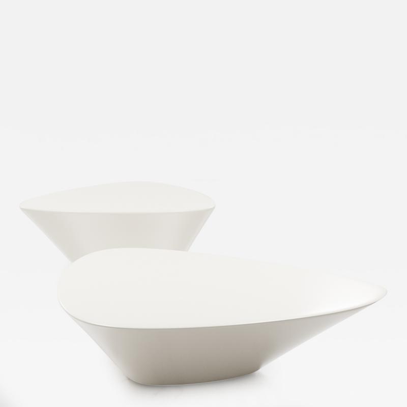  Studio SORS LOUNGE 22 Nesting Coffee Tables in smoothed limestone finish