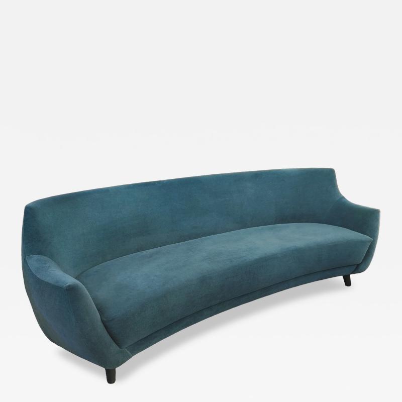  Studio Van den Akker The Anton Curved Sofa in Deep Teal by Van den Akker