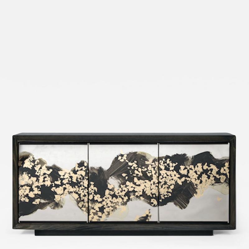  Studio Van den Akker The Faubourg Cabinet with Glass Doors by Artist Emma Peascod