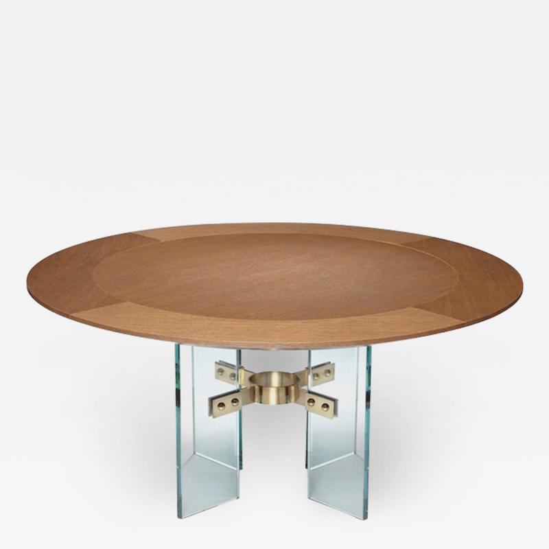  Studio Van den Akker The Jules Center Dining Table by Studio Van den Akker with Resin and Metal