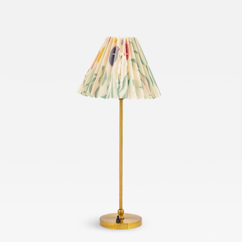  Svenskt Tenn Josef Frank Brass Dressing Lamp with Floral Printed Shade