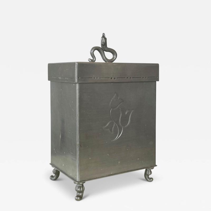  Svenskt Tenn Swedish Grace Lidded Box in Pewter by Svenkst Tenn